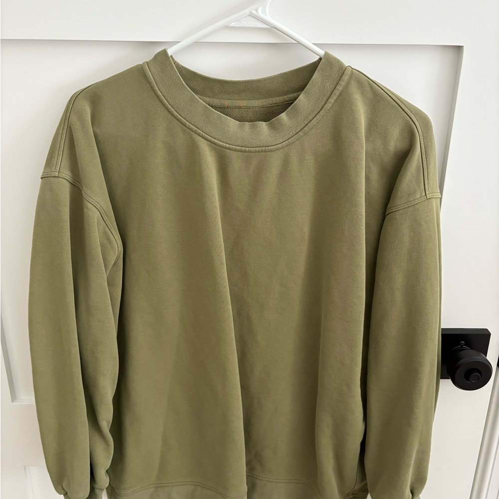 Lululemon Athletica Green Sweatshirt Relaxed Fit
